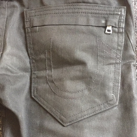 True Religion Slim Leather Jeans